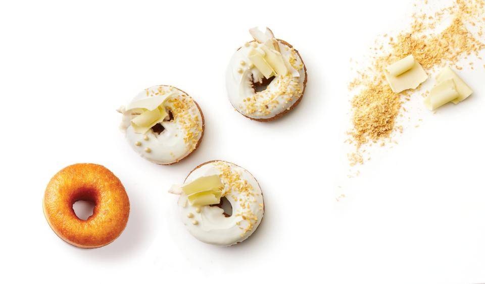 Pina Colada Donut with Crispearls